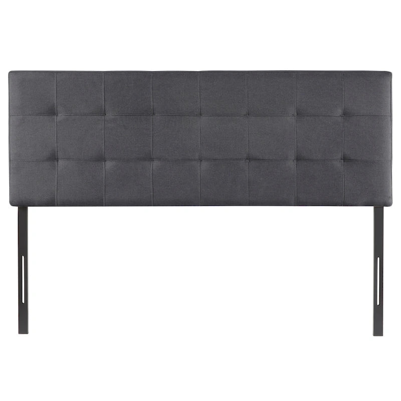 Tufted Upholstered Queen Headboard Height Adjustable Linen Fabric Multi-Color