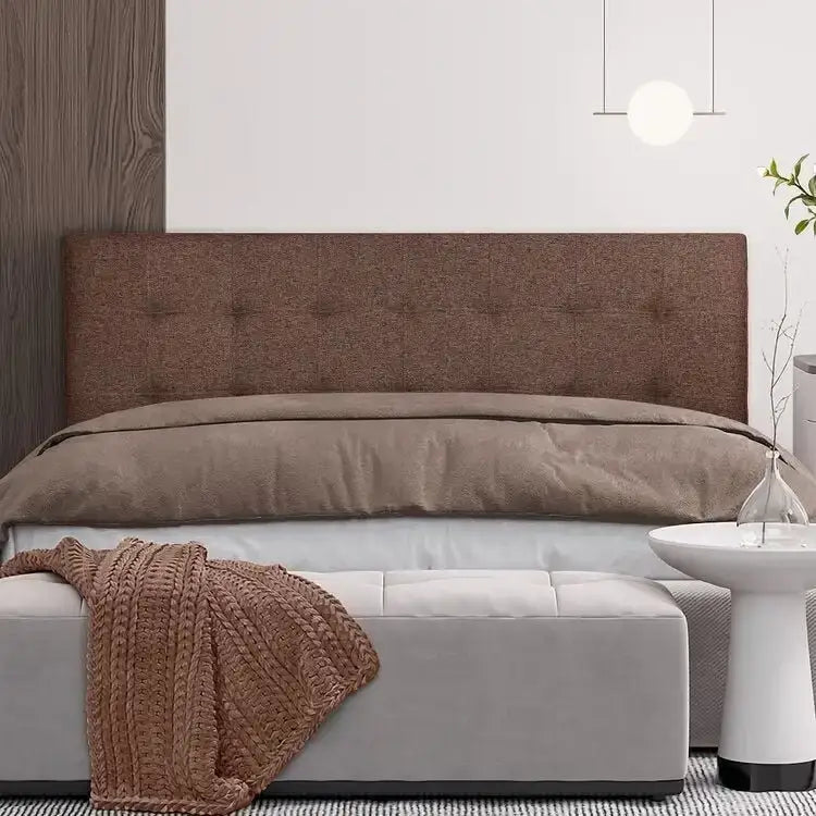 Tufted Upholstered Queen Headboard Height Adjustable Linen Fabric Multi-Color